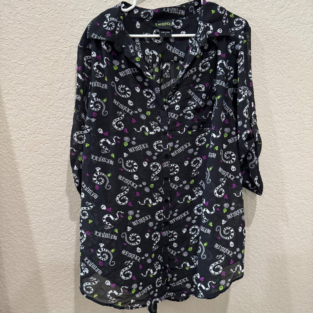 Torrid Beetlejuice Blouse - Size 0